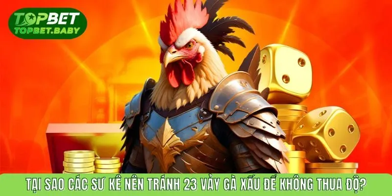 Tại sao các sư kê nên tránh 23 vảy gà xấu để không thua độ?